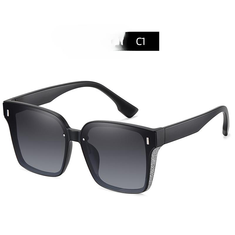 New Polarized Sunglasses Korean Ladies Big Box PC Sunglasses Fashion Travel Sunglasses