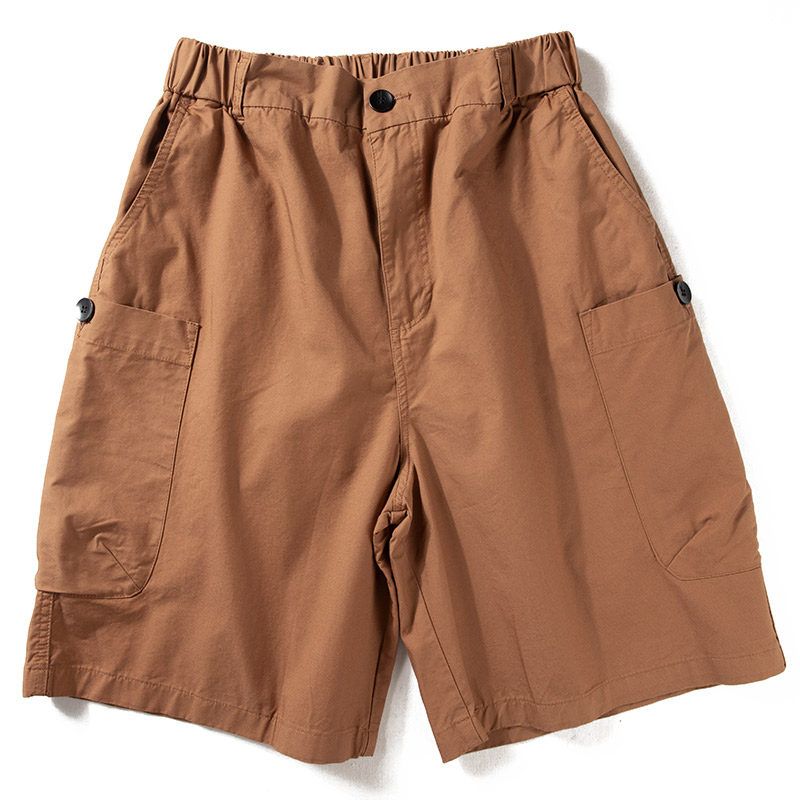 Japanese-Style Retro Straight Loose Casual Overalls Pants Coffee L