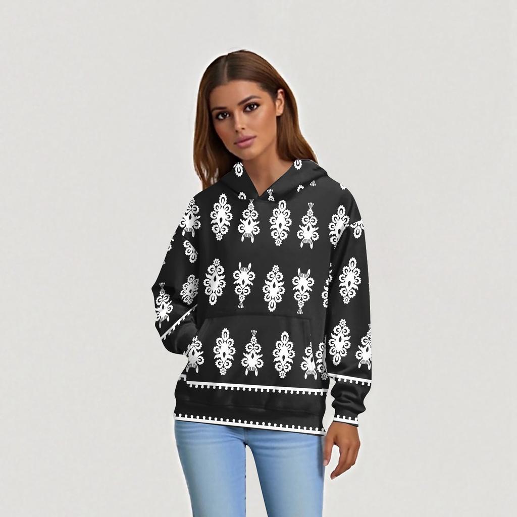 Women's Fashion Daily  Casual V-Neck Long Sleeve Printed Top