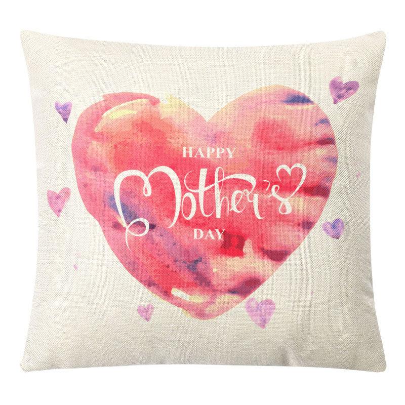 Valentine's Day Linen Pillow Case Couple Confession Supplies Office Home Cushion