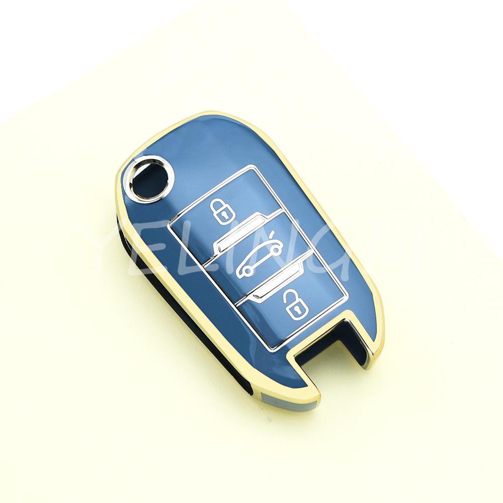 Keyless Fob Shell For Peugeot 208 3008 308 508 408 2008 307 4008 For Citroen C4 C3 C6 Cactus C8 New Tpu Car Flip Key Case Cover