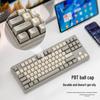 Free Wolf M87 Dual-Mode Wireless Bluetooth Silent Gaming Keyboard with Russian Keys