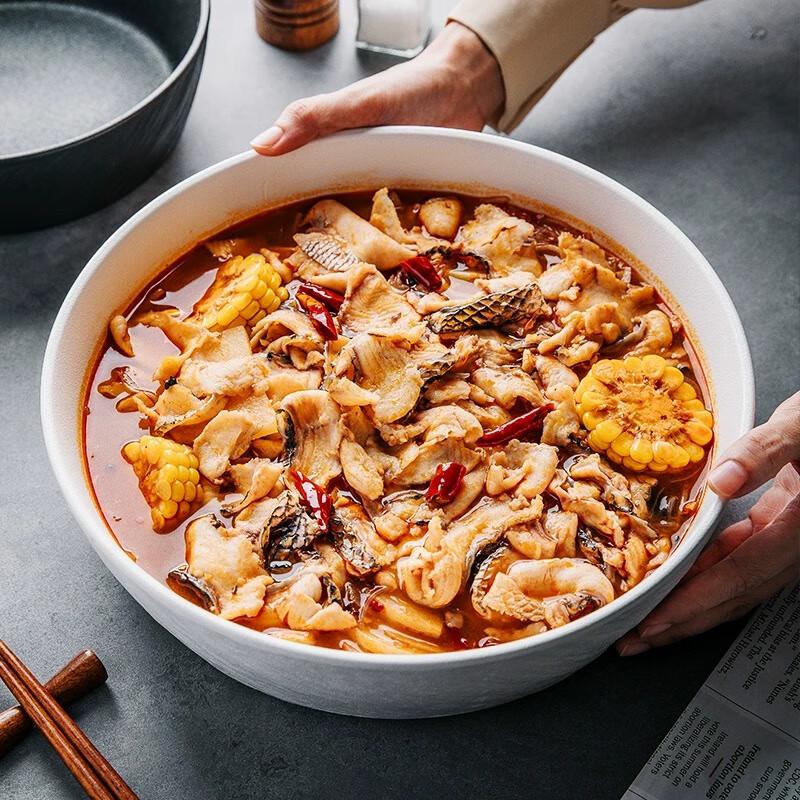 Nordic Ceramic Deep Serving Bowl