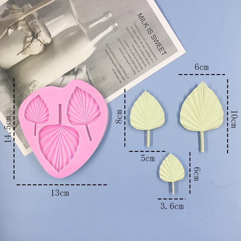 Forest Style Banana Leaf Silicone Molds for Cake and Chocolate Decoration