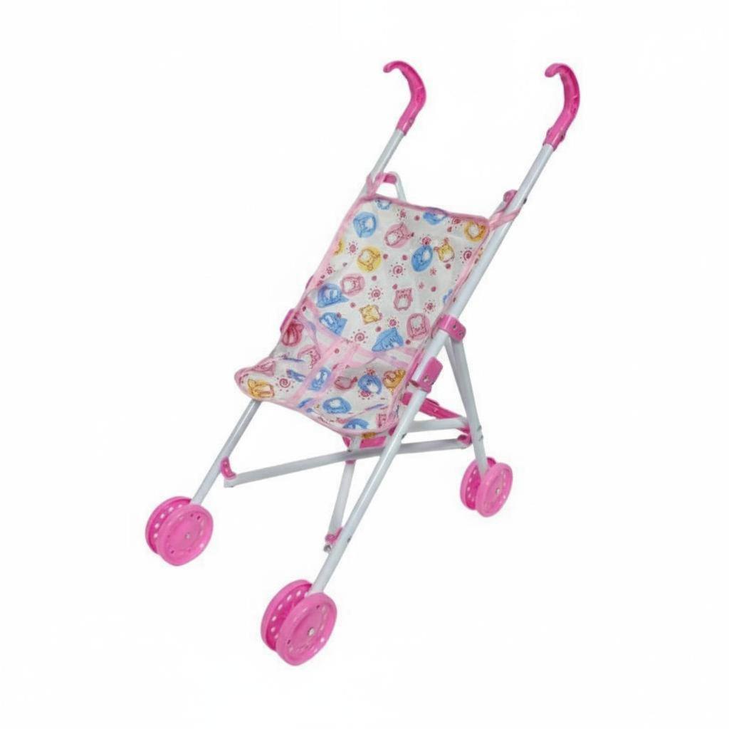 Children Stroller Portable Toy Pram Dollhouse Miniature Accessories Role Play