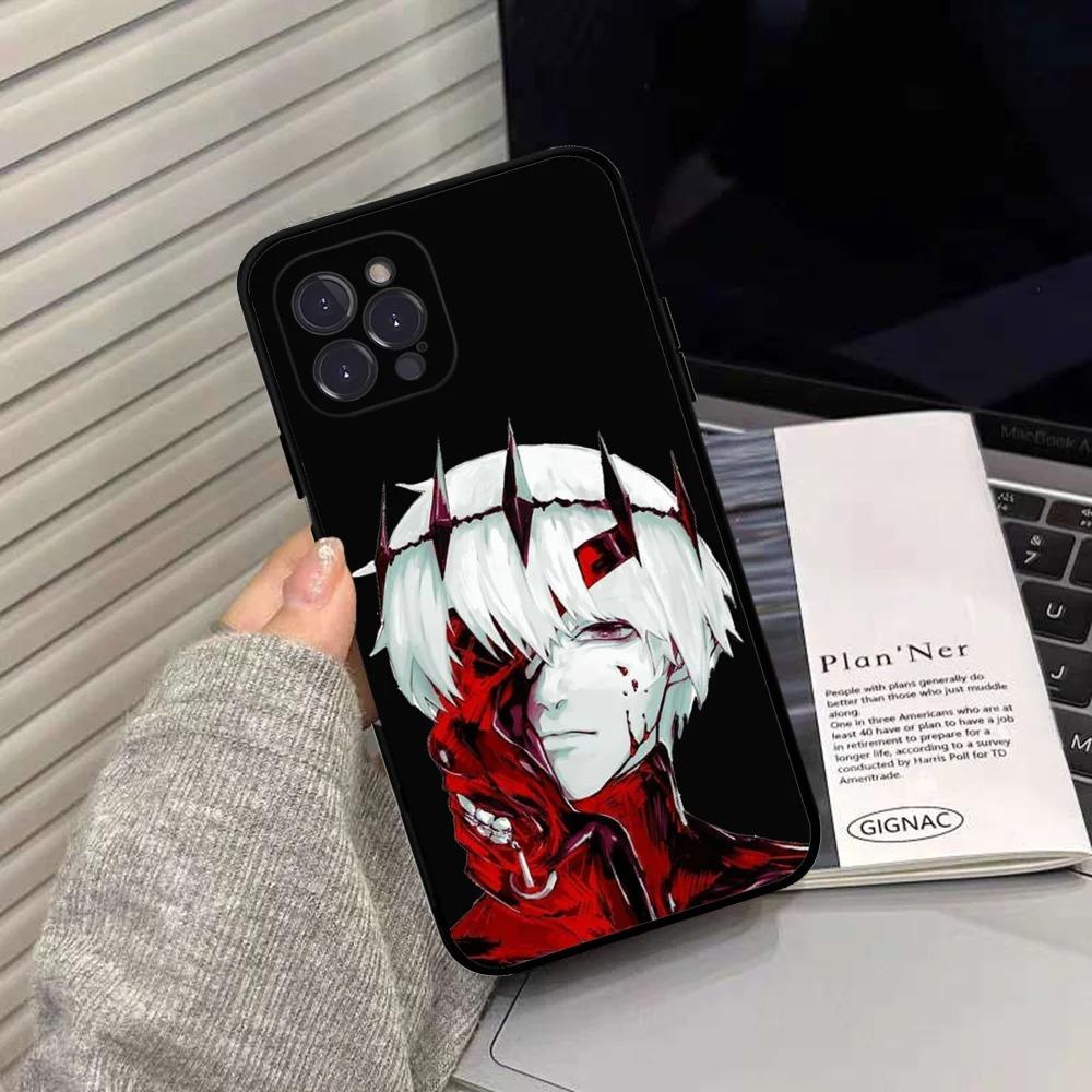Anime Tokyo Ghoul Kaneki Ken Phone Case For iPhone 16 15 14 13 12 11 Pro Max XS X XR 7 8 SE Silicone Soft Cover