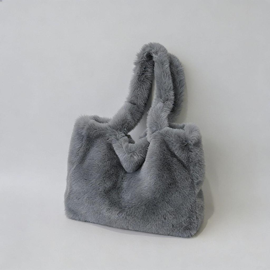 Women's Plush Tote: Stylish, Spacious & Versatile Shoulder Bag for Commuting