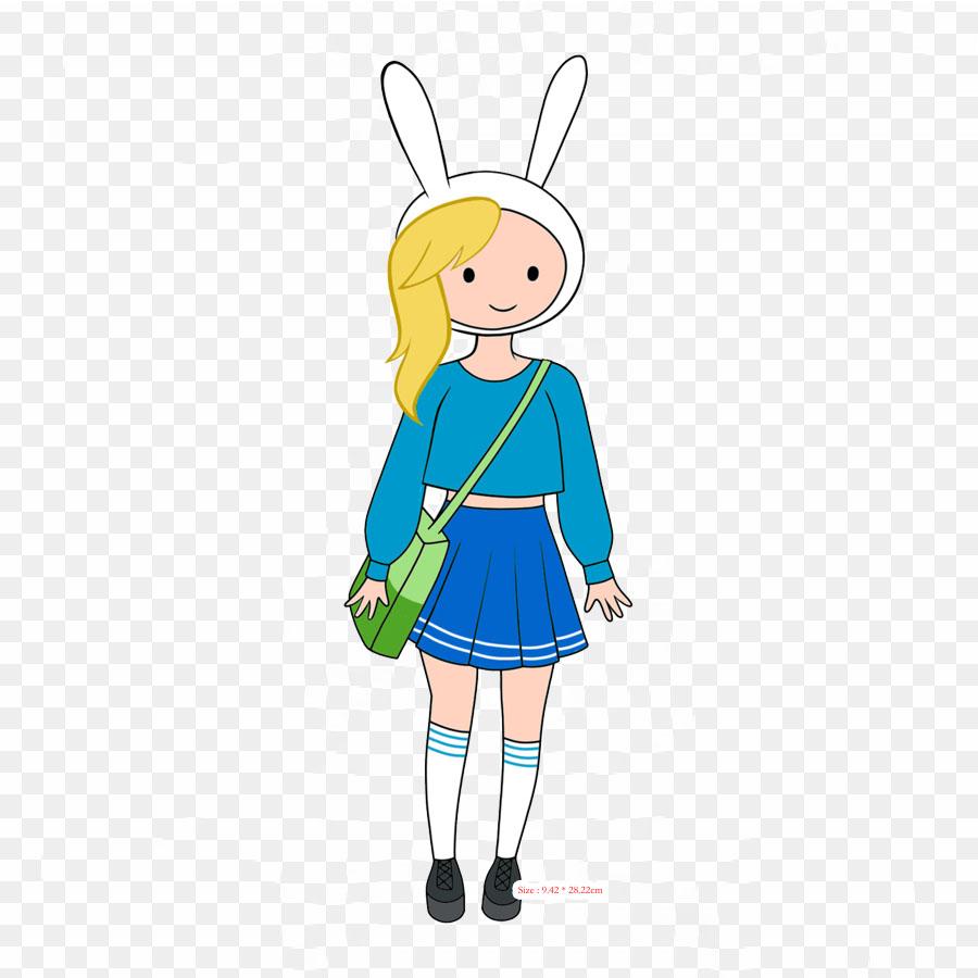 Cartoon Finn The Human Drawing Iron On Heat Transfer Printing Vinyl Patches Sticker for Clothes DIY Appliques Washable Patches