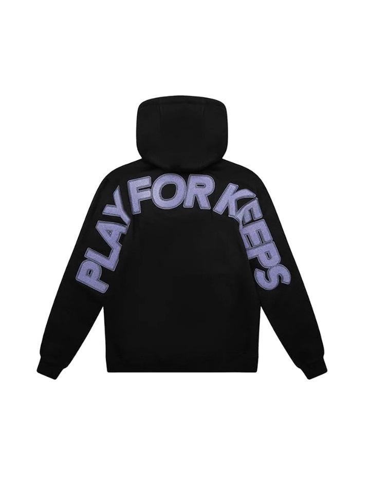 Auf Lager: GEEDUP Unisex Trendiger Hoodie mit gesticktem Schriftzug – Lässiger High Street Hip Hop Stil