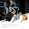 Guitar Bass Strap Lock Security Straplocks Metal Buttons Strap Retainer 2PCS