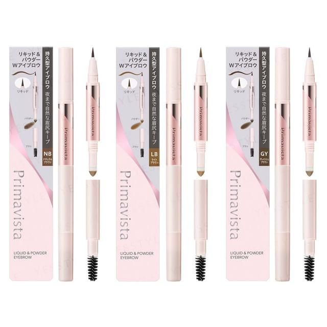 Sofina - Primavista Style Lock Eyebrow Liquid & Powder Natural Brown