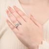 Orstarry S925 Silver Ring Fashionable and Versatile Non-detachable 3-ring For Women Birthday Jewelry Gift