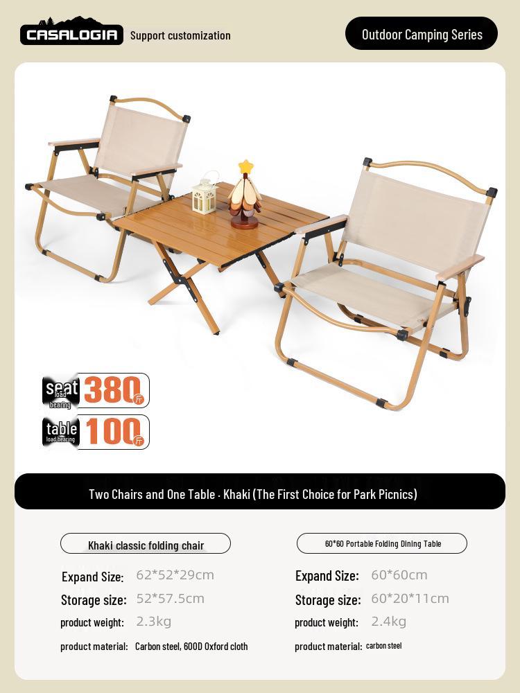 Boguwen Tianji Tragbarer Klapp-Outdoor-Stuhl für Camping, Picknicks, Strand und Imbissstände - Kermit-Stil