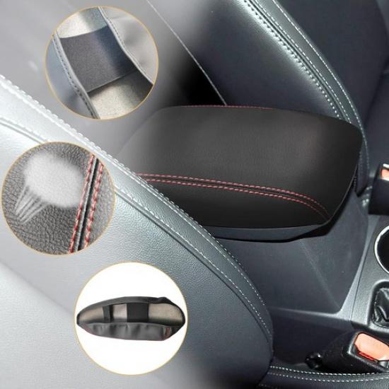 FIT For 19-23 Toyota Corolla Black Leather Center Console Armrest Pad Lid Cover