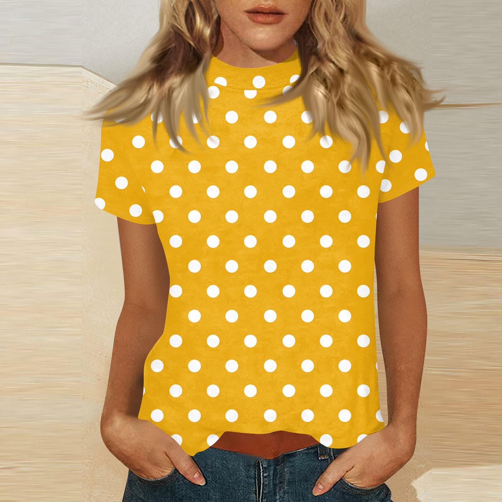 

Women s Mock Neck Short Sleeve Printed Top XL