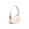 New COACH Swinger Cow Leather Mahjong Shoulder Bag Handbag Women's Pink White C3936-B4HA