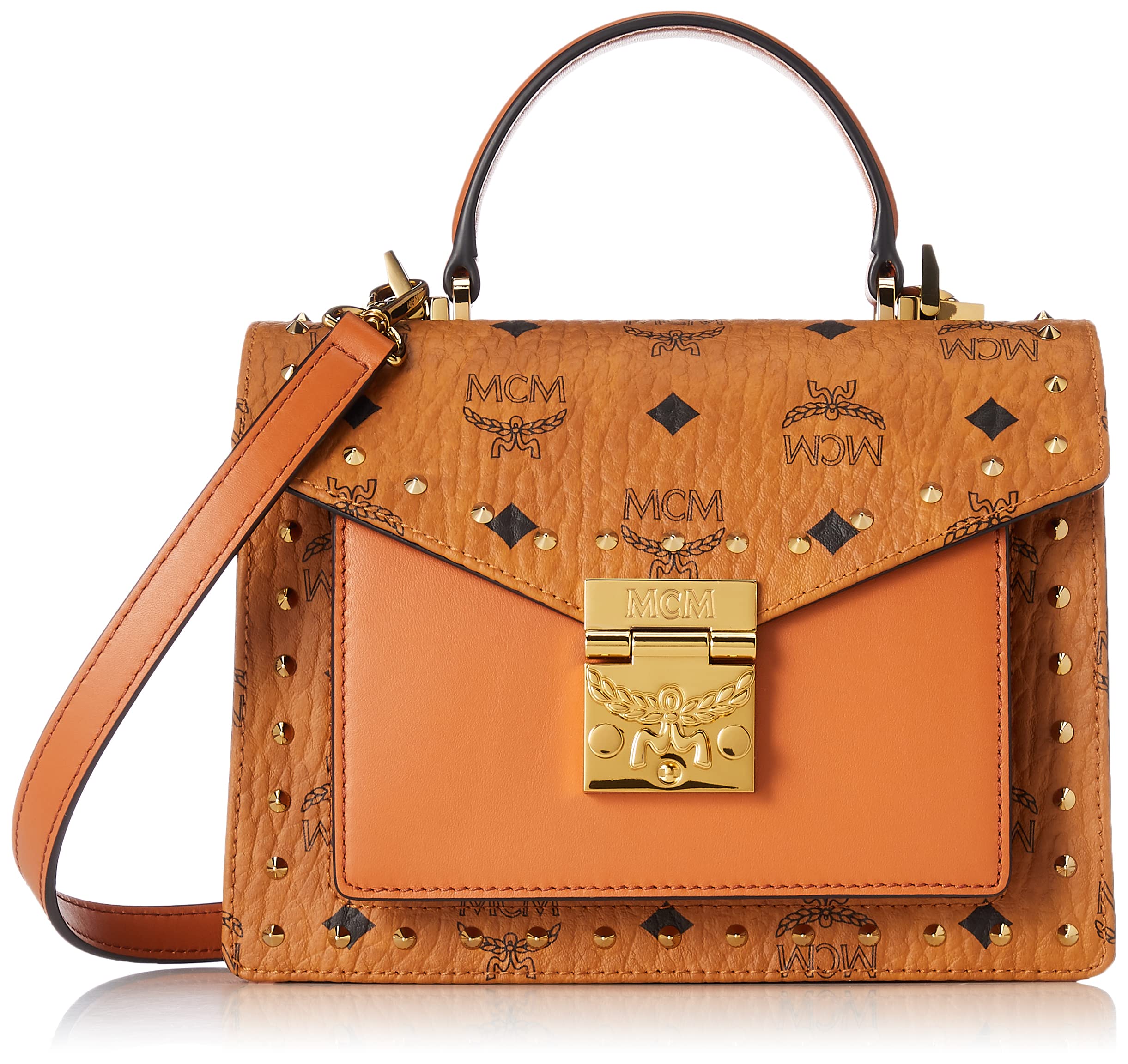 

MCM Cognac Shoulder Bag MWE9SPA44 Women s [Used]