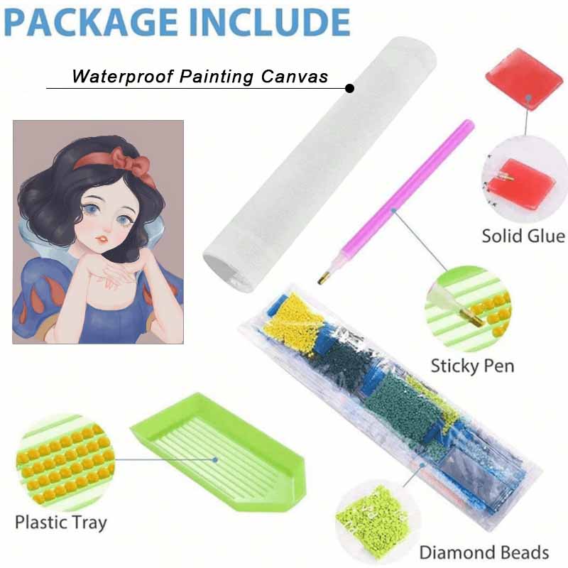 Disney Diamond Painting Set Snow White Home Decor Craft, Perfect Handmade DIY Gift Idea For Adults