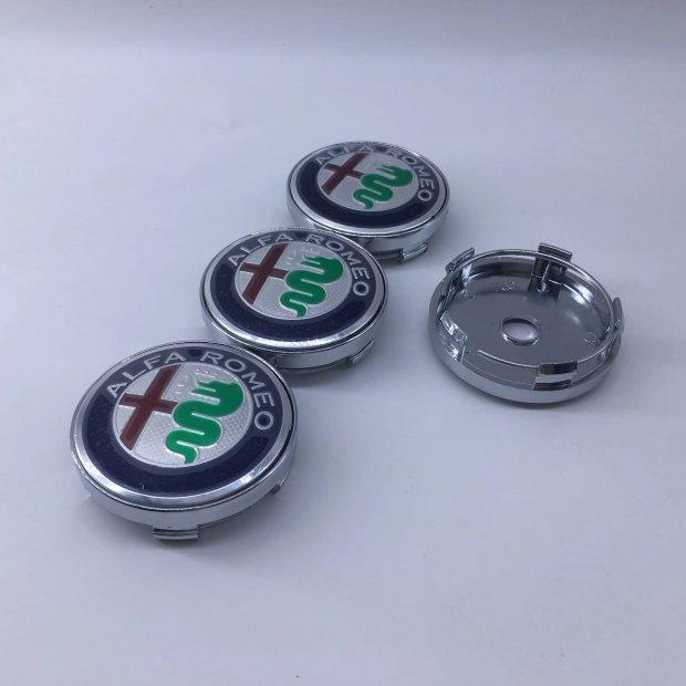4PCS 60MM Hub Center Cover Car Modification Accessories for Alfa Romeo Giulia Giulietta 159 Mito Spider GTA lhj566