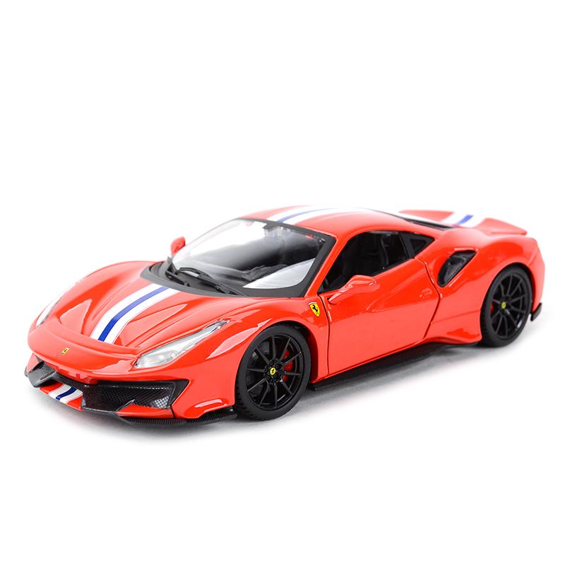 Ббураго 1:Масштаб 24 Ferrari 488 PISTA STRADALE Легкосплавный Роскошный Автомобиль Литая Модель Коллекция Игрушек Подарок