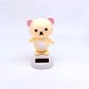 Shaking Head Grizzly Car Solar Decoration Animal Car Solar Dancing Toy  Car Decora Interior
