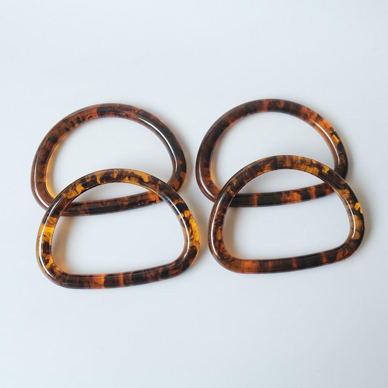 

Новый аксессуар для женской сумки, зеленый, янтарный, детали из акриловой смолы, роскошный браслет ручной работы, женский сменный браслет с ручкой для сумки, обруч 12CM янтарь