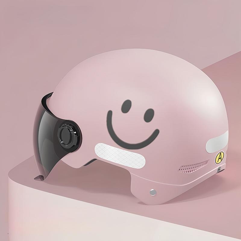 1 Adet Yetişkin Scooter Tam Kafa Şapka Kaskları Erkekler Kadınlar İçin Elektrikli Araç Motosiklet Kaskı Güneş Korumalı Güvenlik Kaskı