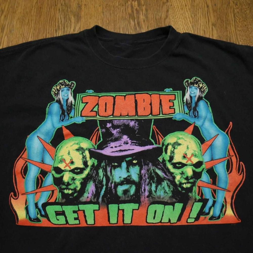 Rob Zombie White Zombie Get It On Shirt Black Classic Men Unisex S-5XL Unisex T-Shirt M