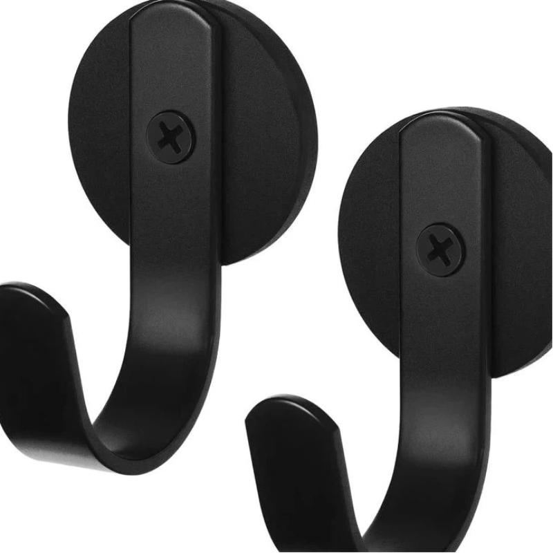 Magnetic Wall Hooks With No Drill Strong Grip And Scratch Free Design Perfect For Home Kitchen Hanging Towels Bags