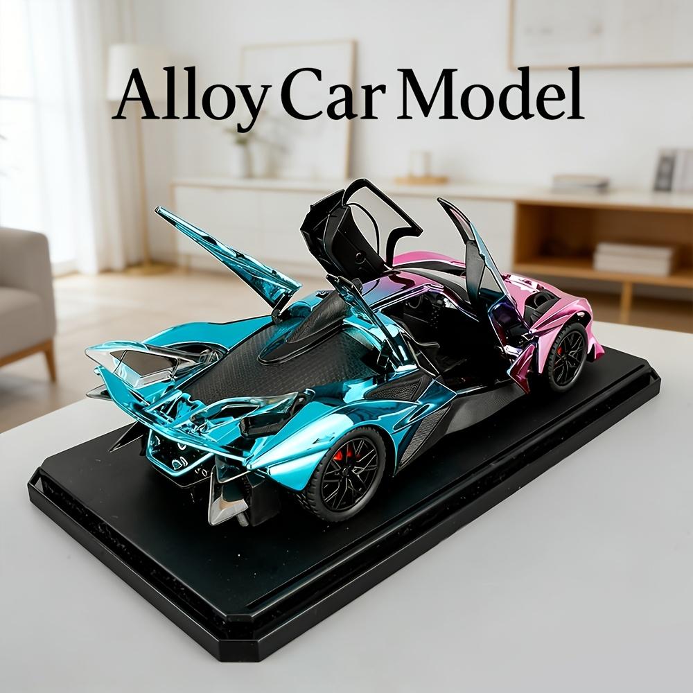 1:24 Apollo Project EVO Electroplated Diecast Alloy Model Car Metal Sound Light Children's Toys Collections Hobby Birthday Gifts For Boys