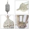 1pc Elegant Moroccan Style Decorative Candle Holder with Chain Intricate Metal Design for Home Patio, Porch, Weddings & Christmas Decor
