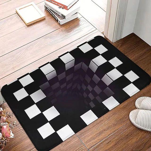 Endless Abyss Mouse Hole Printed Door Mat Vortex Deep Well 2D Printed Carpet Living Room Bedroom Entrance Decoration Floor Mat