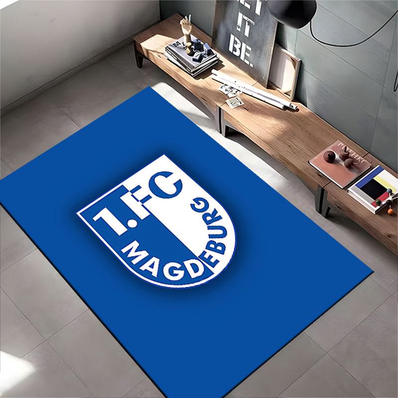 1.FC Magdeburg Logo Carpet suitable as a non-slip mat for the living room or bedroom sofa