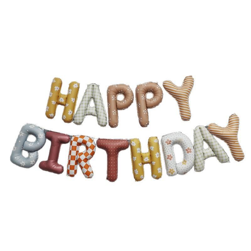 

Happy Birthday Letter Balloon Set, Gold Glitter Alphabet Foil Balloons for Kids 1st Birthday Party Decoration, Banner Garland Wall Decor Supplies Fabric happybrithday birthday letter set разноцветный