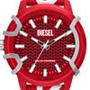 Diesel Griffed Analog Red Dial Men's Watch - DZ4620, Red, Strap