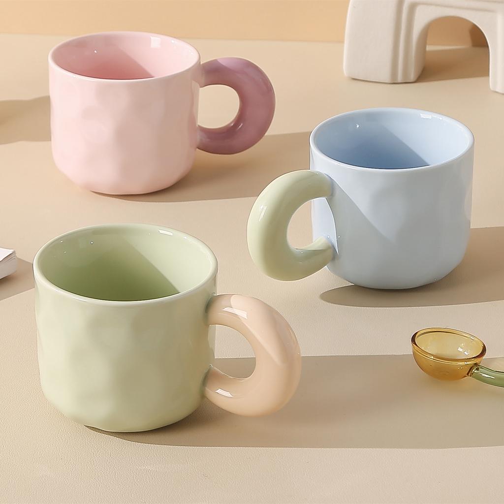 Contrast Color Milk Whirring Small Fresh And Cute High Value Large Capacity Student Fashion Couple Girlfriend Breakfast Cup