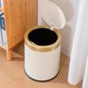 Poubelle à Poussoir avec Couvercle - Grande Capacité, Design Élégant pour Salon, Cuisine, Salle de Bain ou Toilettes