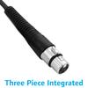 CAROL XLR Female to 6.3mm (14") Microphone Cable, 16.5ft (4.5m), Black, 3-Piece Integrated Design, Compatible with XLR Preamps and Audio Accessories
