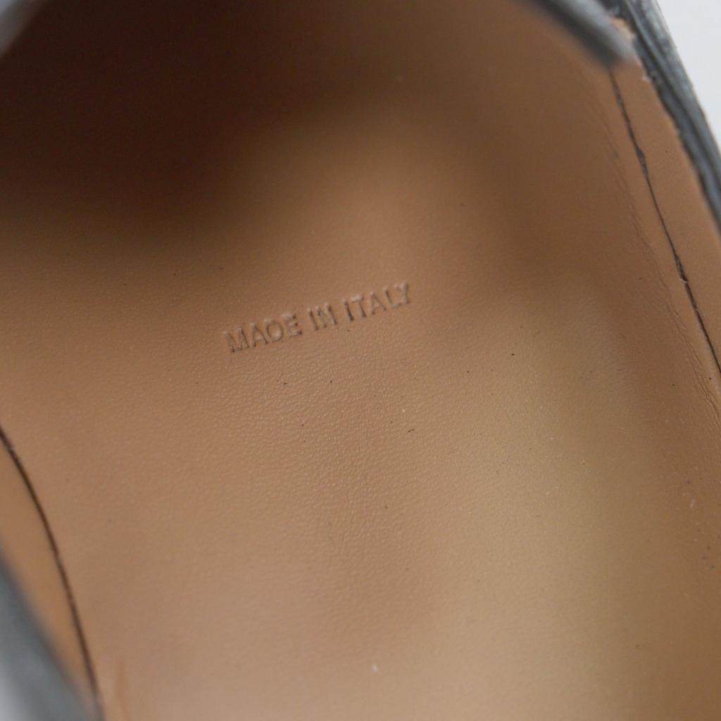 Great BERLUTI Loafers Gale Cursive Slippers Black Venice Calfskin Leather 9.5 Used