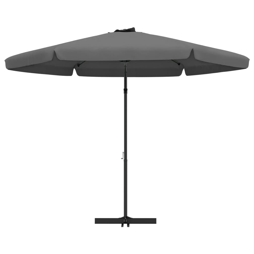 300 cm Steel Mast Sun Umbrella in Anthracite
