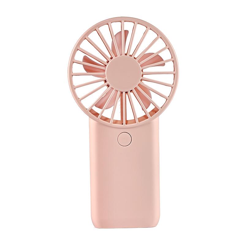 

Portable Mini Handheld Summer Fan High Wind Power Silent Pocket USB Rechargeable Small Electric Fan Compact Size Lightweight розовый