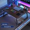 Compact Foldable Bedside Laptop Desk for Dorms - E-Sports Style Carbon Fiber Study Table