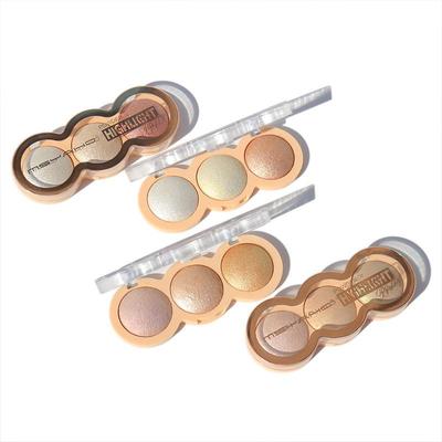 Cipria compatta High-Disc 3 colori Trucco naturale e a lunga tenuta anti-scottatura