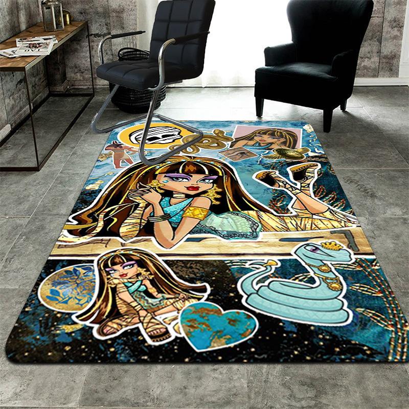 Monster High Inspired Rug Floor Mat for Living Room or Bedroom Soft and Comfortable Carpet a Gift for Birthday and Holiday.PFF260912057