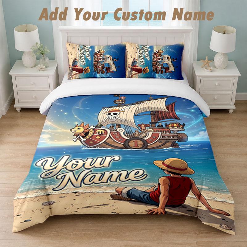 Bedding Set 1 Duvet Cover 2 Pillowcases One Piece Print Soft Bed Linen Bedroom Decor