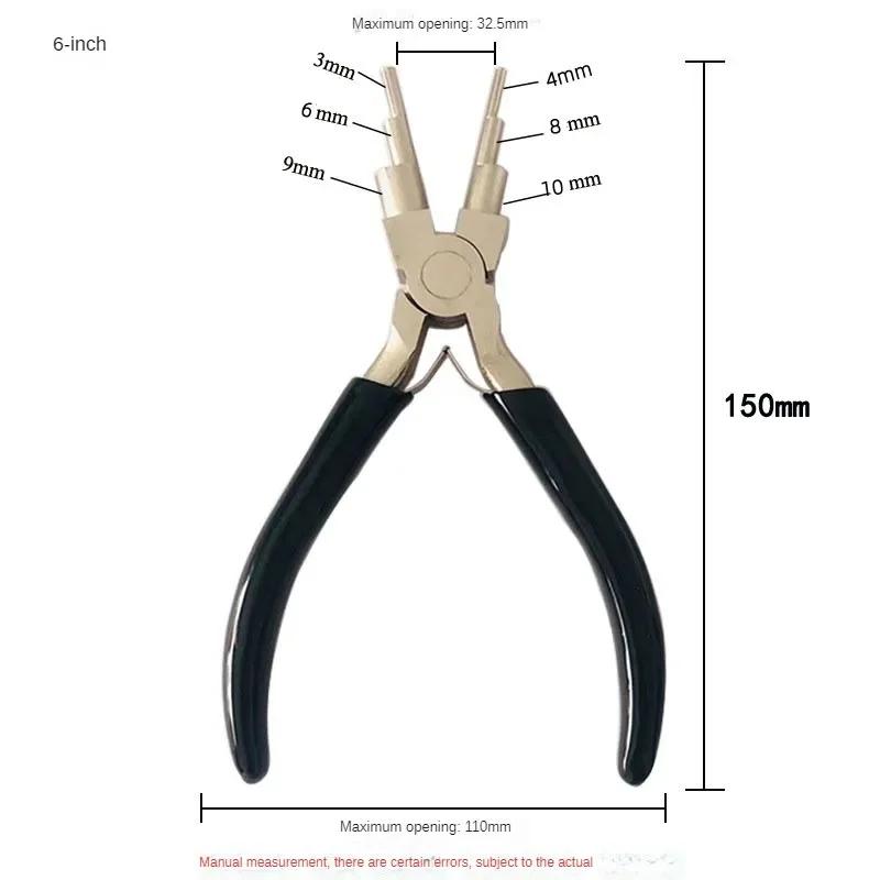 Wire Wrapping Jewelry Pliers Carbon Steel Round Nose for Beading Loop Bail Handmade Tools