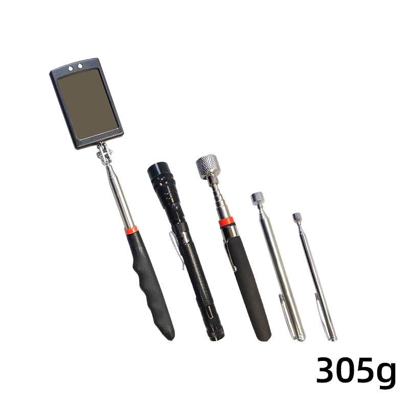 WD Retractable Magnetic Pick-Up Tool with Light and Inspection Mirror