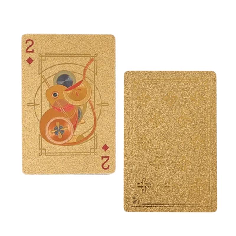 Premium Poker Card Features Lucky Red Theme And Antislip Texture For Long Terms Entertainment