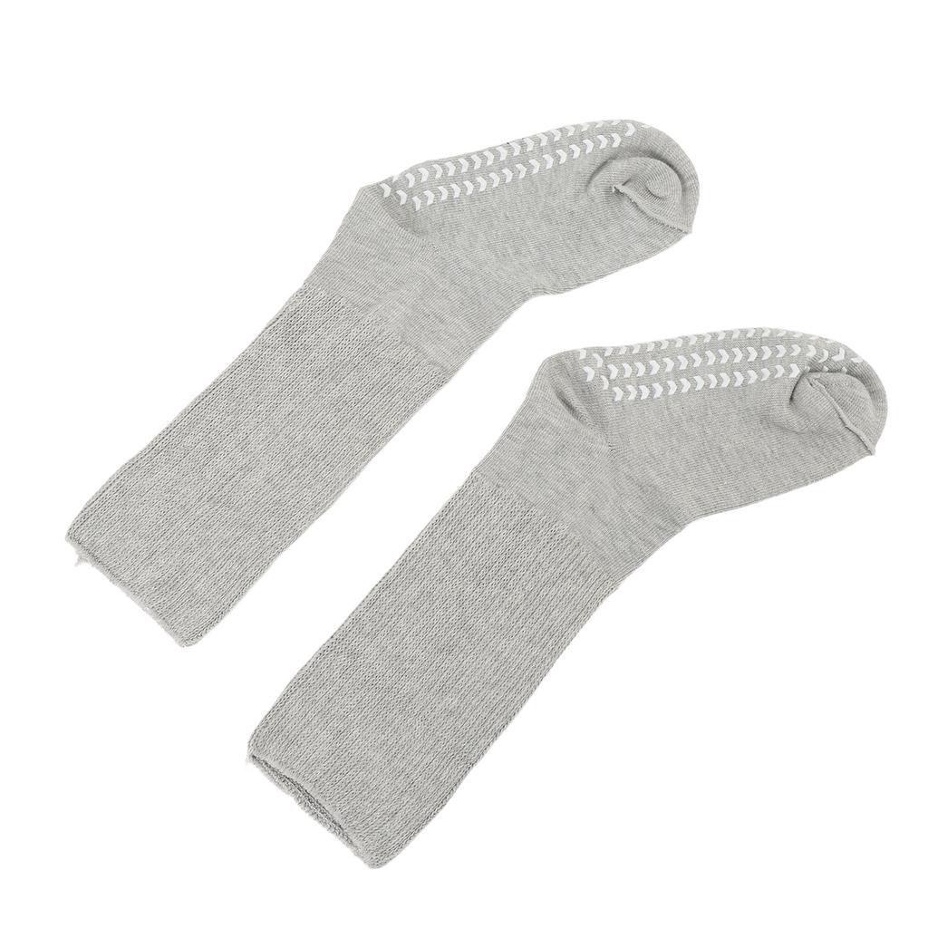 Super Wide Socks for Fat Feet with Grips Non Slip Loose Fit Non Binding High Stretch Socks for Men