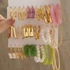 A Set Of French Fashion Trend Dopamine Simple Geometric Shape Size Earrings Niche
